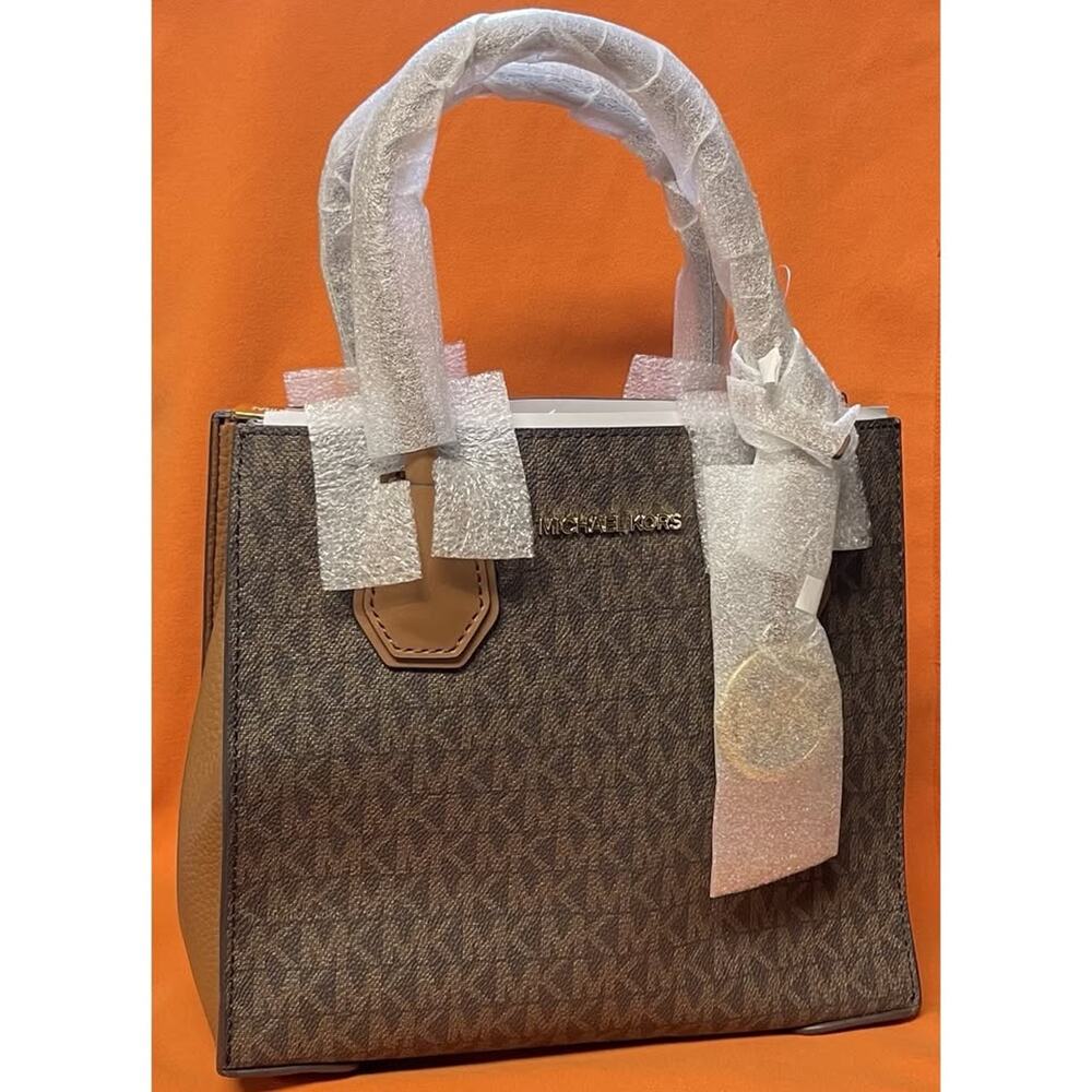 Michael Kors Mercer Medium Messenger Bag Brown -New-